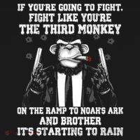 Fight Like The Third Monkey On Noah's Ark Polo thumb 3