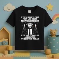 Fight Like The Third Monkey On Noah's Ark Toddler T-Shirt thumb 3