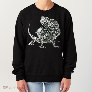 Frilled Lizard Terrarium Motif Reptiles Frilled Lizards Women's Sweatshirt