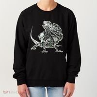 Frilled Lizard Terrarium Motif Reptiles Frilled Lizards Women's Sweatshirt thumb 0