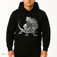 Frilled Lizard Terrarium Motif Reptiles Frilled Lizards Hoodie thumb 2