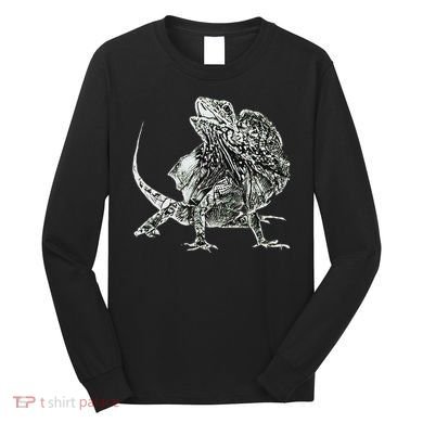 Frilled Lizard Terrarium Motif Reptiles Frilled Lizards Long Sleeve Shirt