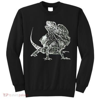 Frilled Lizard Terrarium Motif Reptiles Frilled Lizards Sweatshirt