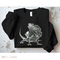 Frilled Lizard Terrarium Motif Reptiles Frilled Lizards Sweatshirt thumb 2