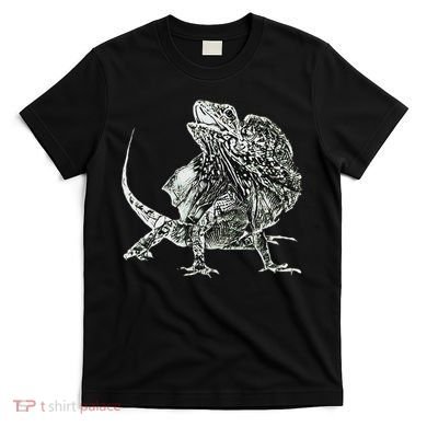 Frilled Lizard Terrarium Motif Reptiles Frilled Lizards T-Shirt