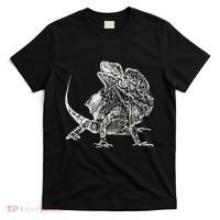 Frilled Lizard Terrarium Motif Reptiles Frilled Lizards T-Shirt thumb 0