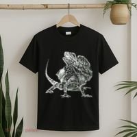 Frilled Lizard Terrarium Motif Reptiles Frilled Lizards T-Shirt thumb 2