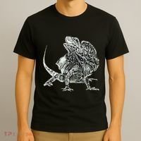 Frilled Lizard Terrarium Motif Reptiles Frilled Lizards T-Shirt thumb 3