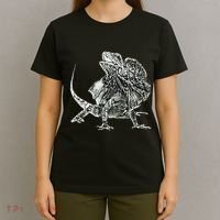 Frilled Lizard Terrarium Motif Reptiles Frilled Lizards T-Shirt thumb 4