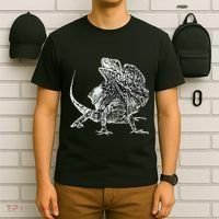 Frilled Lizard Terrarium Motif Reptiles Frilled Lizards T-Shirt thumb 6