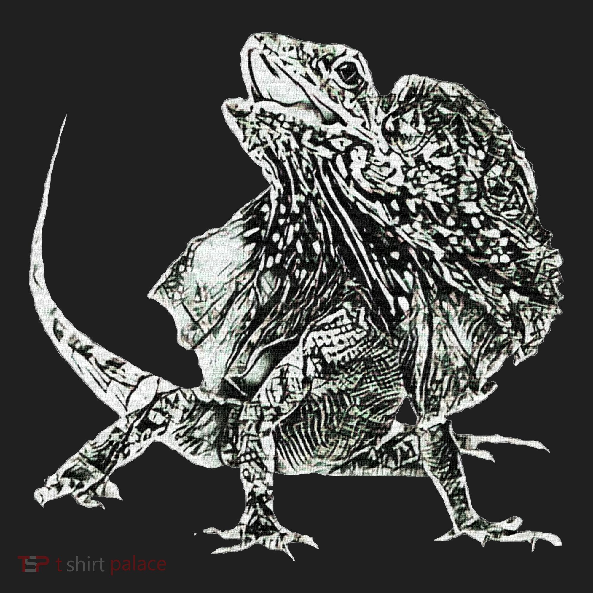 Frilled Lizard Terrarium Motif Reptiles Frilled Lizards Beanie