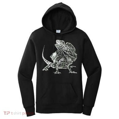 Frilled Lizard Terrarium Motif Reptiles Frilled Lizards Women's Hoodie