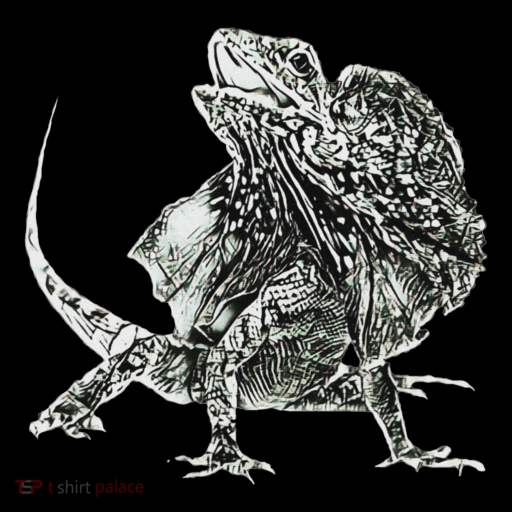 Frilled Lizard Terrarium Motif Reptiles Frilled Lizards Women's Hoodie