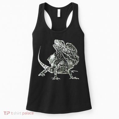 Frilled Lizard Terrarium Motif Reptiles Frilled Lizards Women's Tank Top