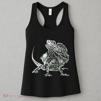 Frilled Lizard Terrarium Motif Reptiles Frilled Lizards Women's Tank Top thumb 3