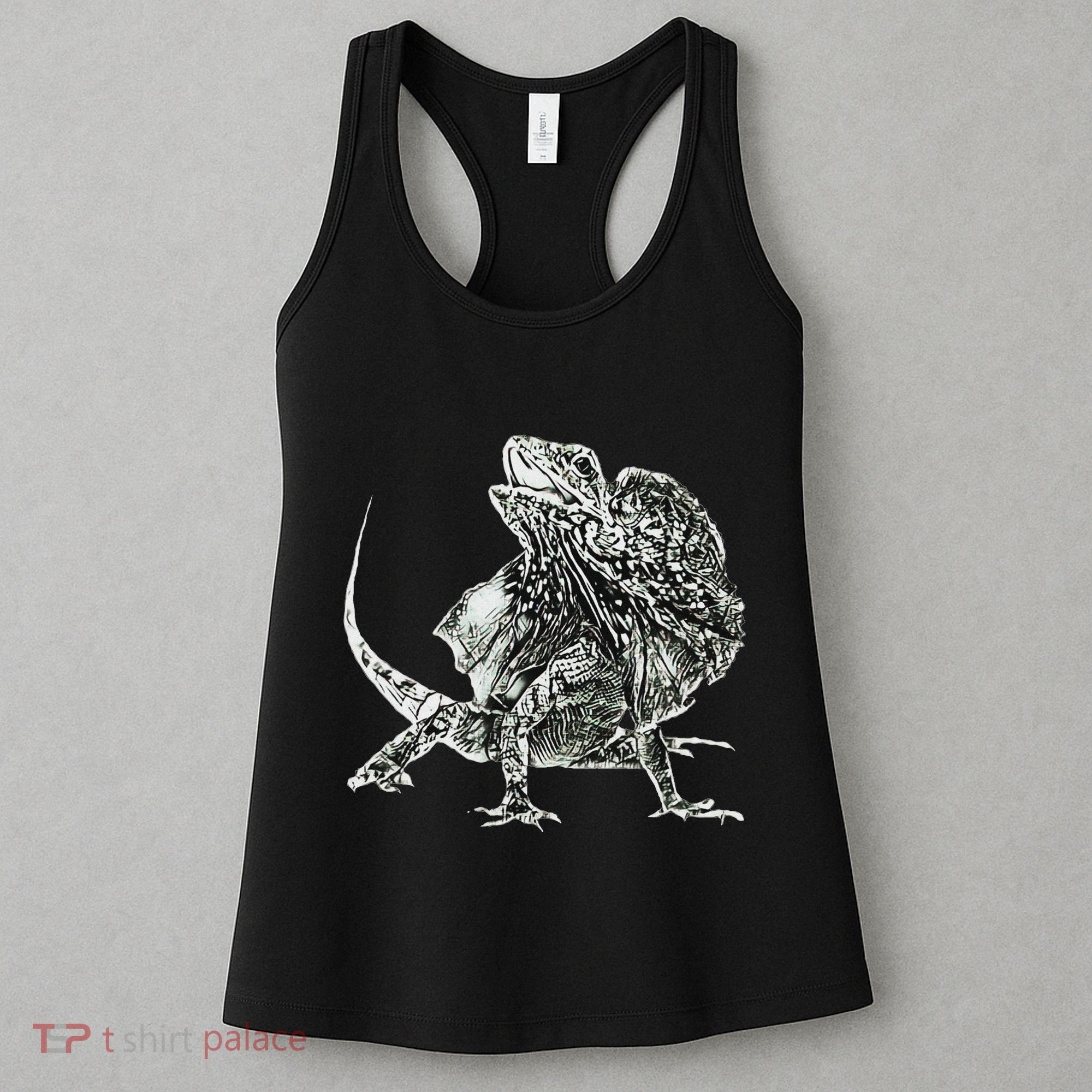 Frilled Lizard Terrarium Motif Reptiles Frilled Lizards Women's Tank Top