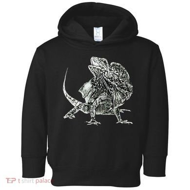 Frilled Lizard Terrarium Motif Reptiles Frilled Lizards Toddler Hoodie