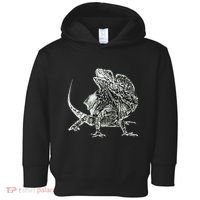 Frilled Lizard Terrarium Motif Reptiles Frilled Lizards Toddler Hoodie thumb 0