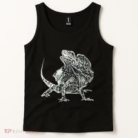 Frilled Lizard Terrarium Motif Reptiles Frilled Lizards Tank Top thumb 2