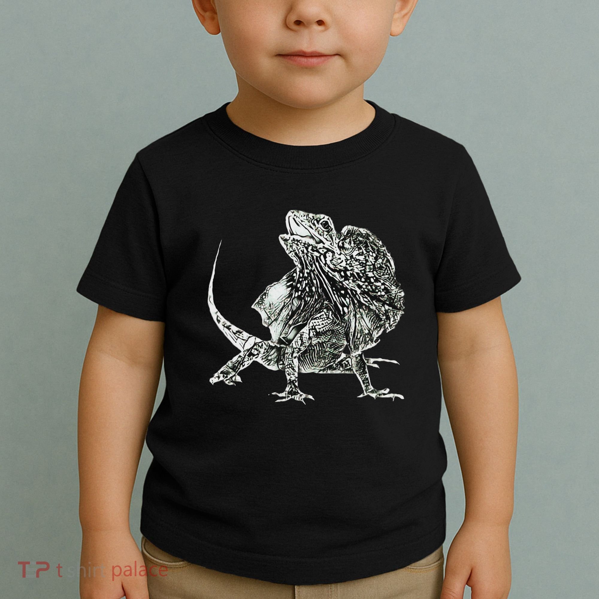Frilled Lizard Terrarium Motif Reptiles Frilled Lizards Toddler T-Shirt