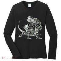 Frilled Lizard Terrarium Motif Reptiles Frilled Lizards Women's Long Sleeve Shirt thumb 0