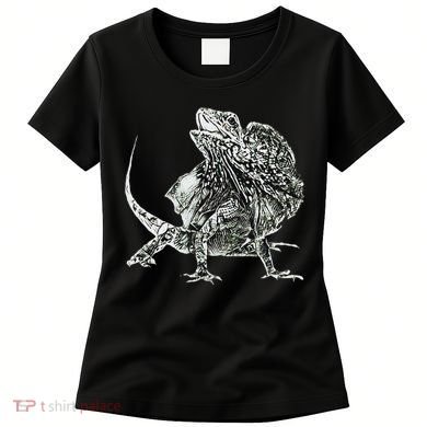 Frilled Lizard Terrarium Motif Reptiles Frilled Lizards Women's T-Shirt