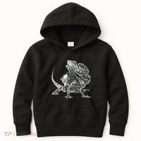 Frilled Lizard Terrarium Motif Reptiles Frilled Lizards Kids Hoodie thumb 0