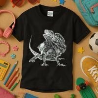 Frilled Lizard Terrarium Motif Reptiles Frilled Lizards Kids T-Shirt thumb 3