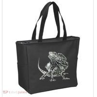 Frilled Lizard Terrarium Motif Reptiles Frilled Lizards Tote Bag thumb 2