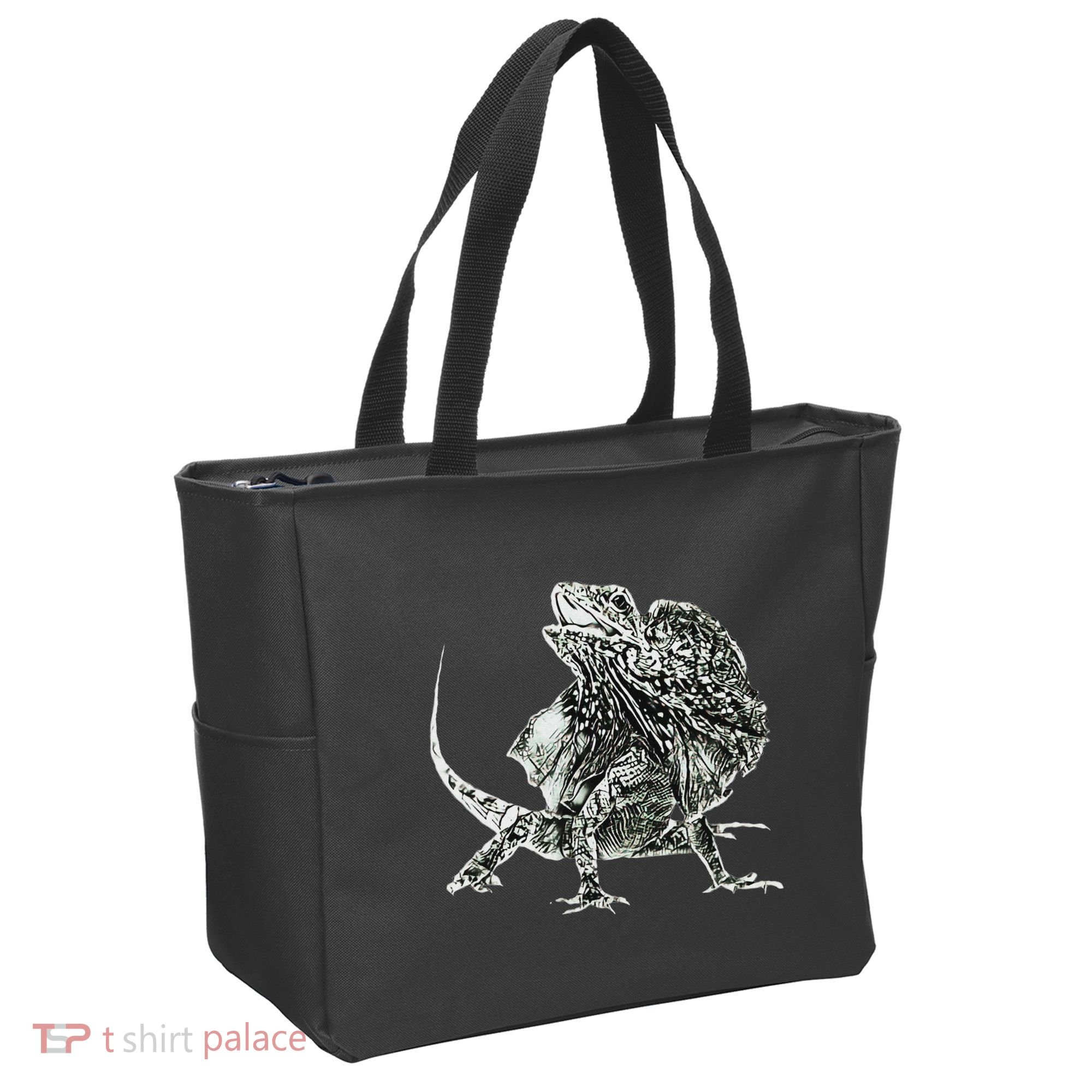 Frilled Lizard Terrarium Motif Reptiles Frilled Lizards Tote Bag