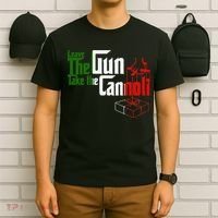 Funny Leave The Gun Take The Cannoli Italian Flag T-Shirt thumb 6