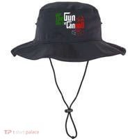 Funny Leave The Gun Take The Cannoli Italian Flag Bucket Hat thumb 0