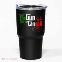 Funny Leave The Gun Take The Cannoli Italian Flag Tumbler thumb 0