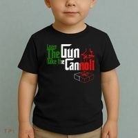 Funny Leave The Gun Take The Cannoli Italian Flag Toddler T-Shirt thumb 2
