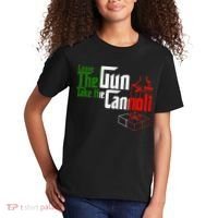 Funny Leave The Gun Take The Cannoli Italian Flag Kids T-Shirt thumb 2