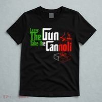 Funny Leave The Gun Take The Cannoli Italian Flag T-Shirt thumb 5