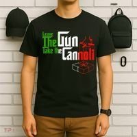 Funny Leave The Gun Take The Cannoli Italian Flag T-Shirt thumb 6