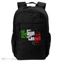 Funny Leave The Gun Take The Cannoli Italian Flag Backpack thumb 0