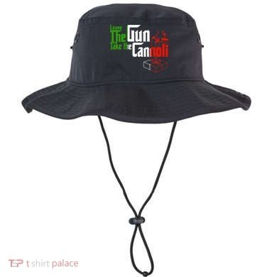 Funny Leave The Gun Take The Cannoli Italian Flag Bucket Hat