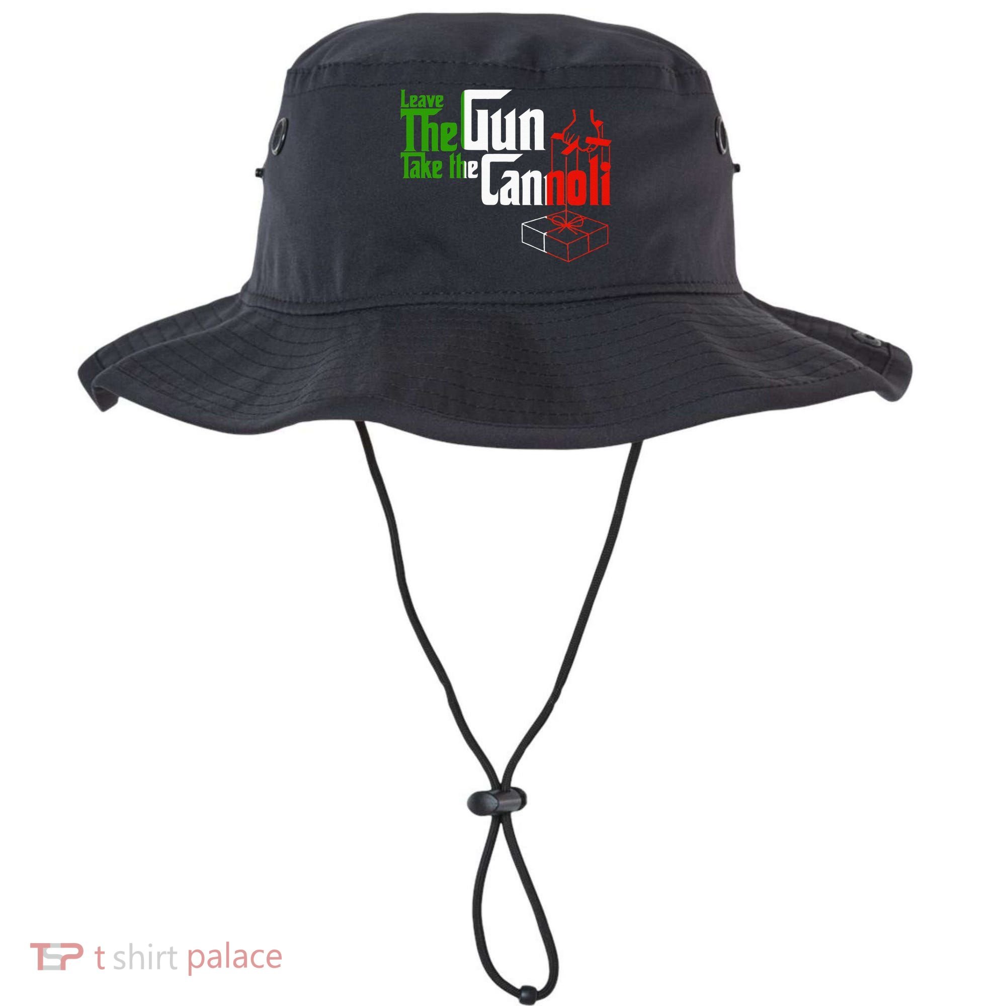 Funny Leave The Gun Take The Cannoli Italian Flag Bucket Hat