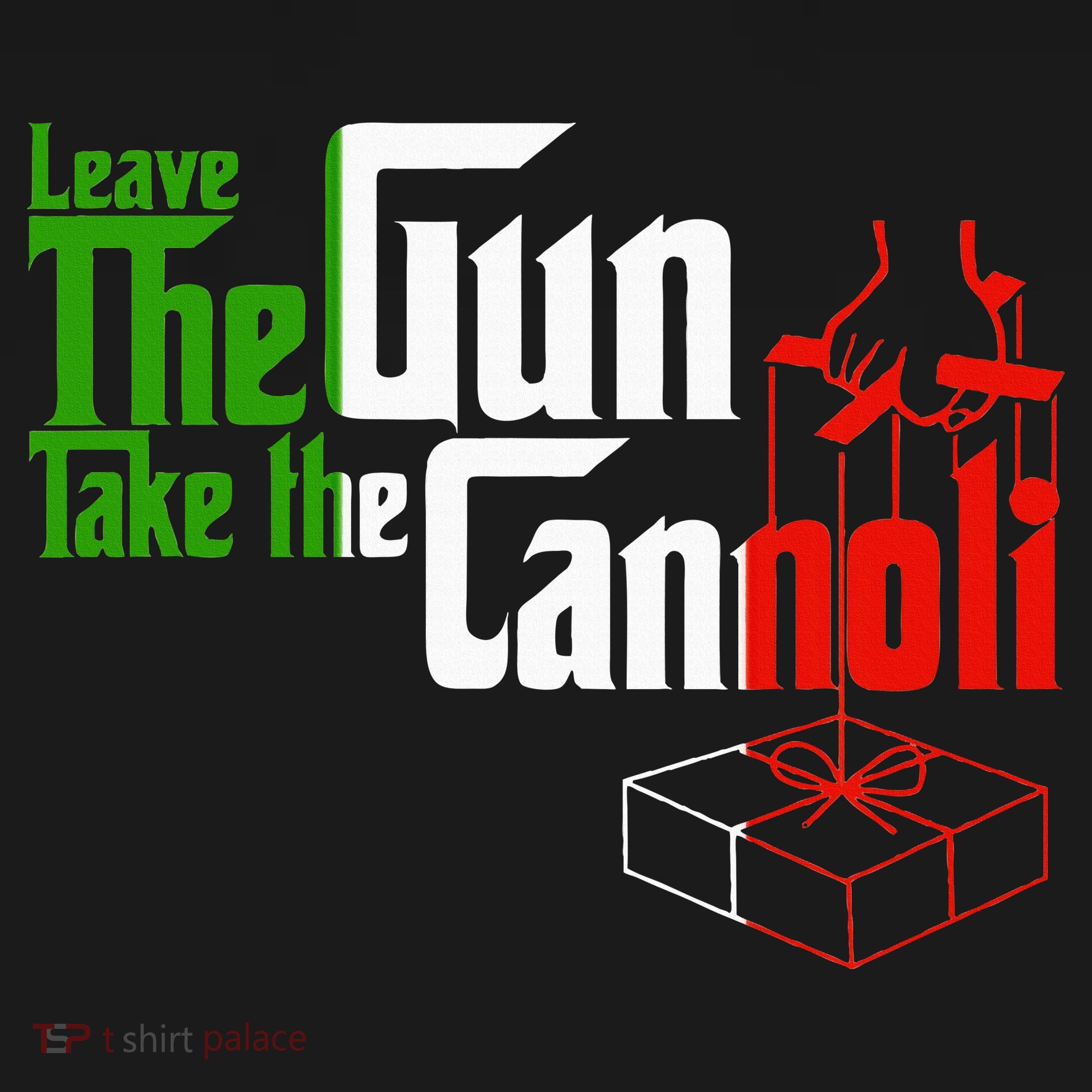 Funny Leave The Gun Take The Cannoli Italian Flag Women's Hoodie