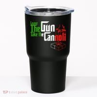 Funny Leave The Gun Take The Cannoli Italian Flag Tumbler thumb 0