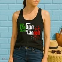 Funny Leave The Gun Take The Cannoli Italian Flag Women's Tank Top thumb 2
