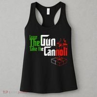 Funny Leave The Gun Take The Cannoli Italian Flag Women's Tank Top thumb 3