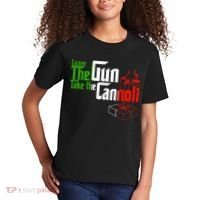 Funny Leave The Gun Take The Cannoli Italian Flag Kids T-Shirt thumb 2