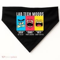 Funny Lab Tech Mood Lab Scientist Lab Week Medical Lab Science USA-Made Doggie Bandana thumb 0