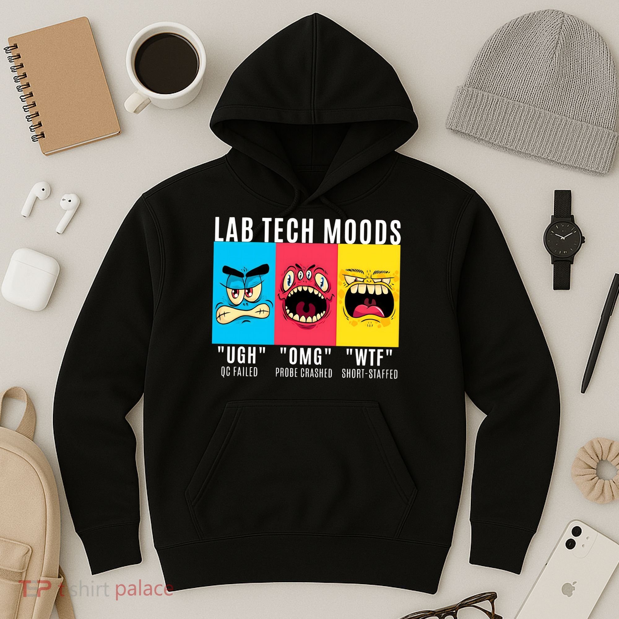 Funny Lab Tech Mood Lab Scientist Lab Week Medical Lab Science Hoodie