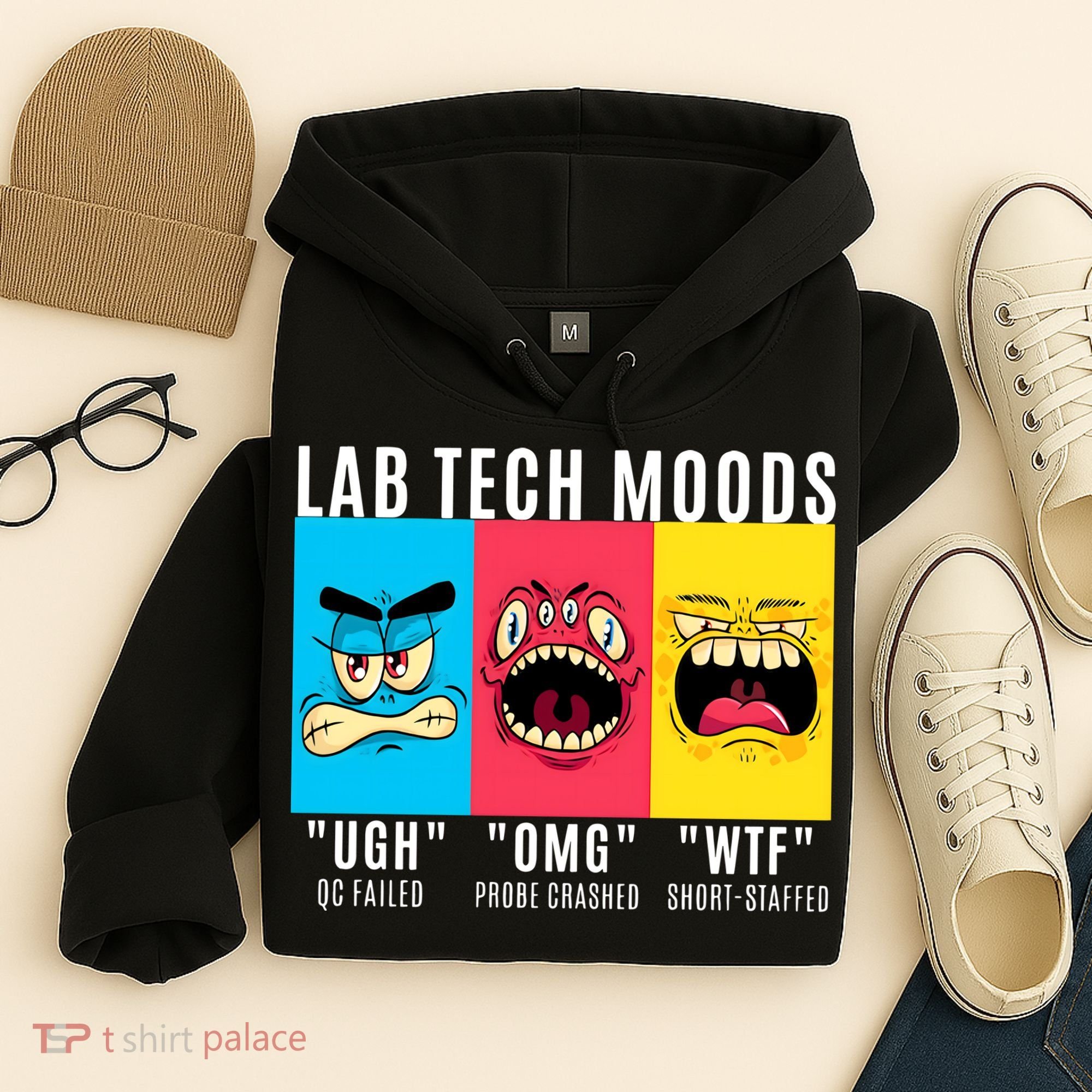 Funny Lab Tech Mood Lab Scientist Lab Week Medical Lab Science Hoodie