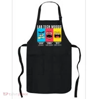 Funny Lab Tech Mood Lab Scientist Lab Week Medical Lab Science Apron thumb 0