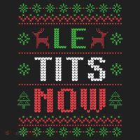 Funny Le Tits Now Funny Christmas Humor Tumbler thumb 3
